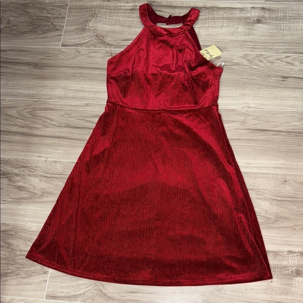 Live to be spoiled Elegant Scarlet  Mini Dress Size m